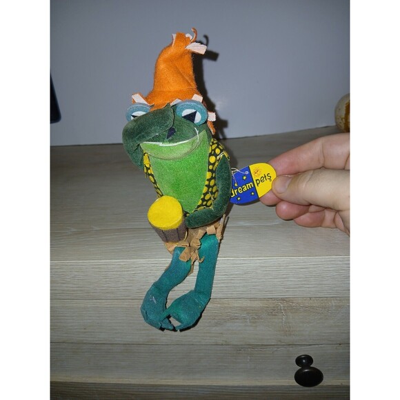R. Dakin Dream Pets Calypso Joe Stuffed Animal Frog Sawdust Japan #1166 Vintage - Picture 1 of 13